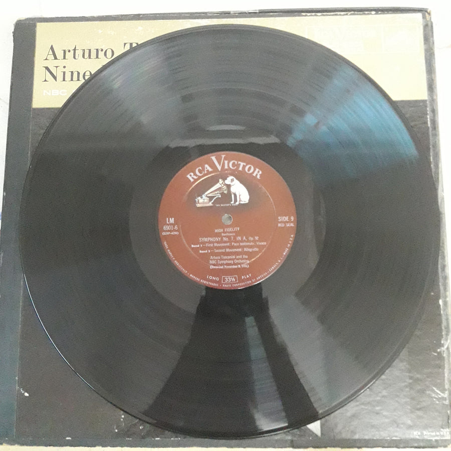 แผ่นเสียง Arturo Toscanini - Nine Beethoven Symphonies (Vinyl) (VG+) (7LPs)