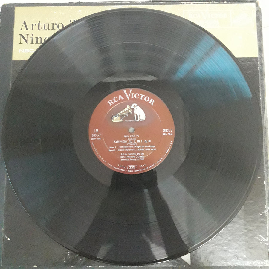 แผ่นเสียง Arturo Toscanini - Nine Beethoven Symphonies (Vinyl) (VG+) (7LPs)