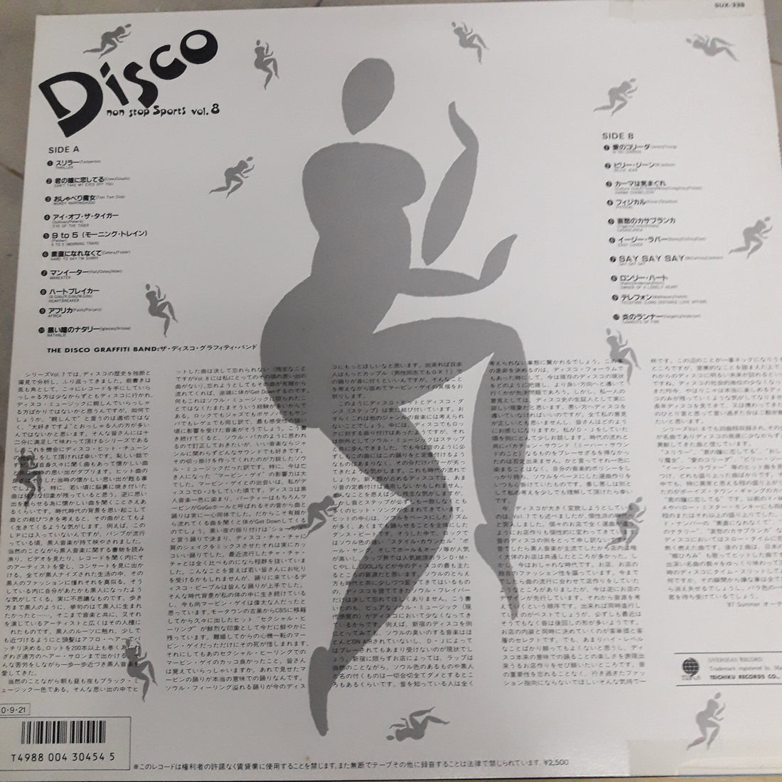 แผ่นเสียง Various - Disco Non Stop Sports Vol.8 (Vinyl) (VG+)