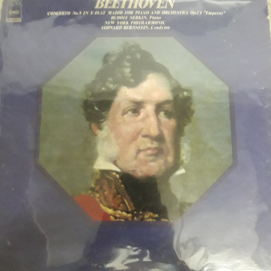 แผ่นเสียง Leonard Bernstein , New York Philharmonic - Beethoven Concerto No.5 In E-Flat Major For Piano And Orchestra Op.73 (Vinyl) (VG+)