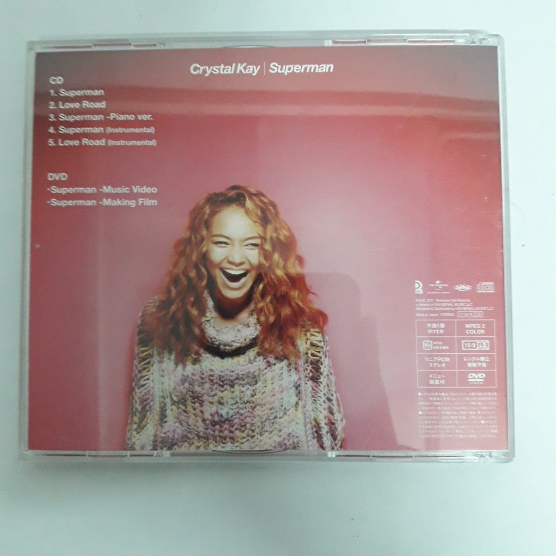 ซีดี Crystal Kay - Superman (CD) (VG+) (1CD) (1DVD)