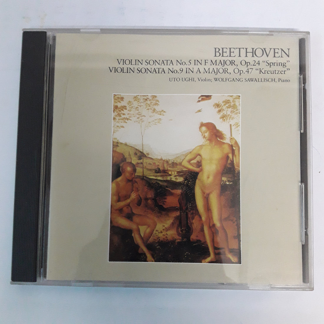 ซีดี UTO UGHI, Wolfgang Sawallisch - Beethoven Violin Sonata No.5,9 In A Major Op.24,47 (CD) (VG+)