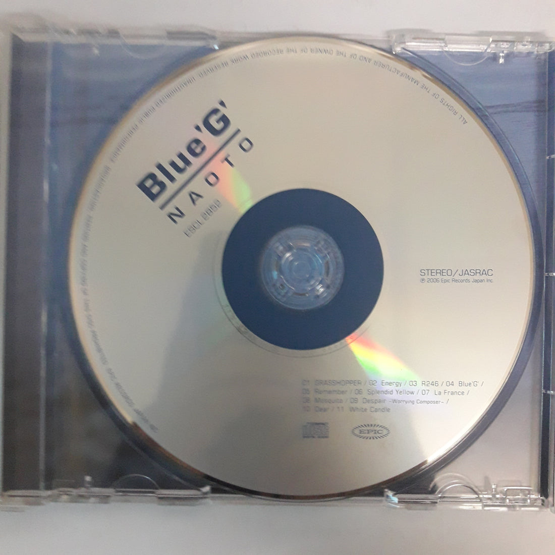 ซีดี Naoto - Blue'G' (CD) (VG+)