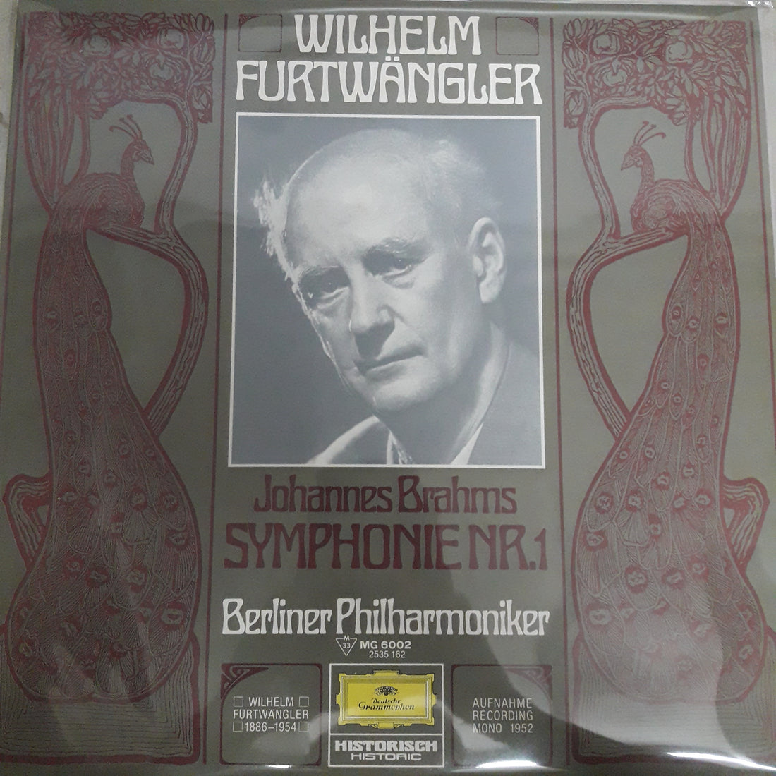 แผ่นเสียง Johannes Brahms – Wilhelm Furtwängler, Berliner Philharmoniker - Symphonie Nr. 1 (Vinyl) (VG+)