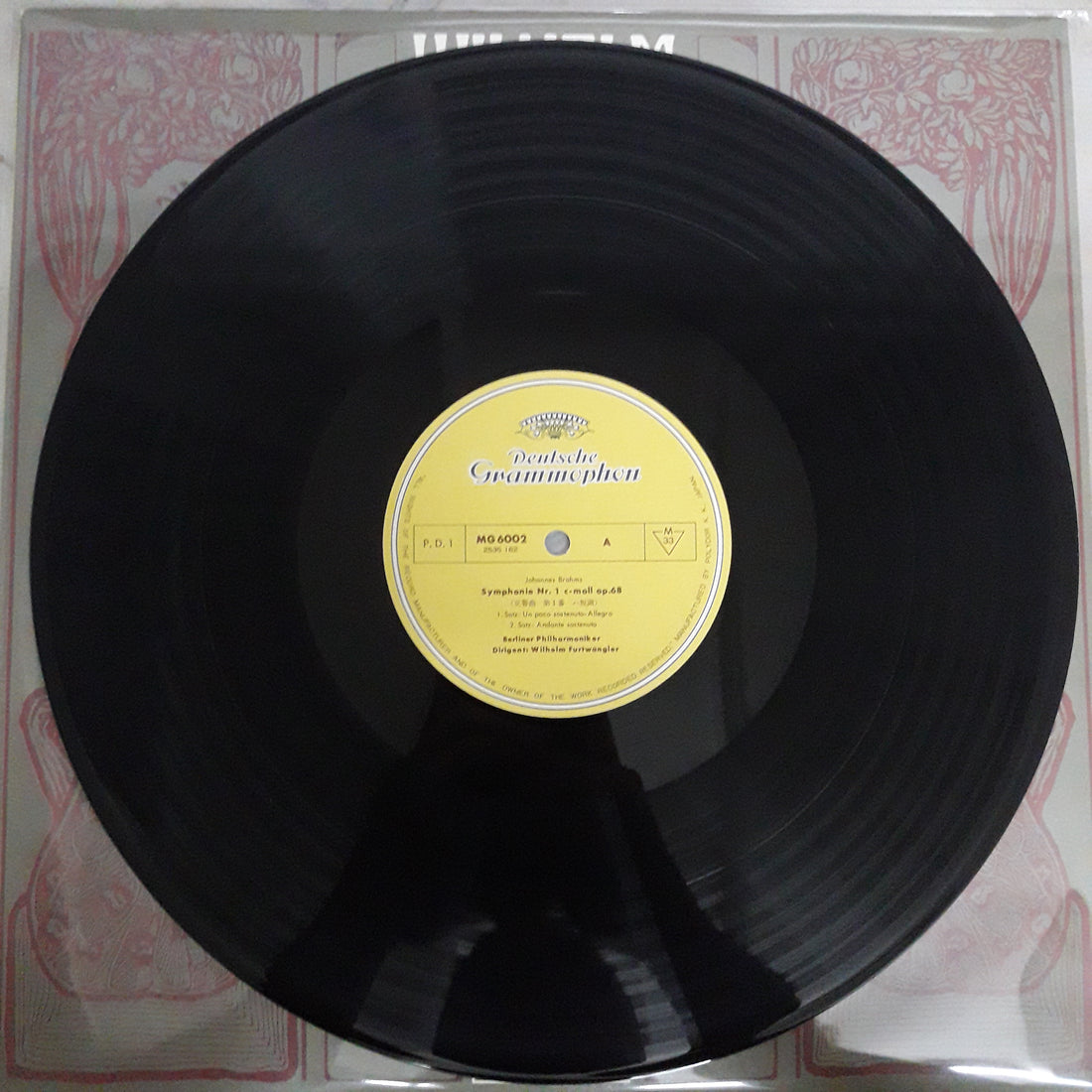 แผ่นเสียง Johannes Brahms – Wilhelm Furtwängler, Berliner Philharmoniker - Symphonie Nr. 1 (Vinyl) (VG+)