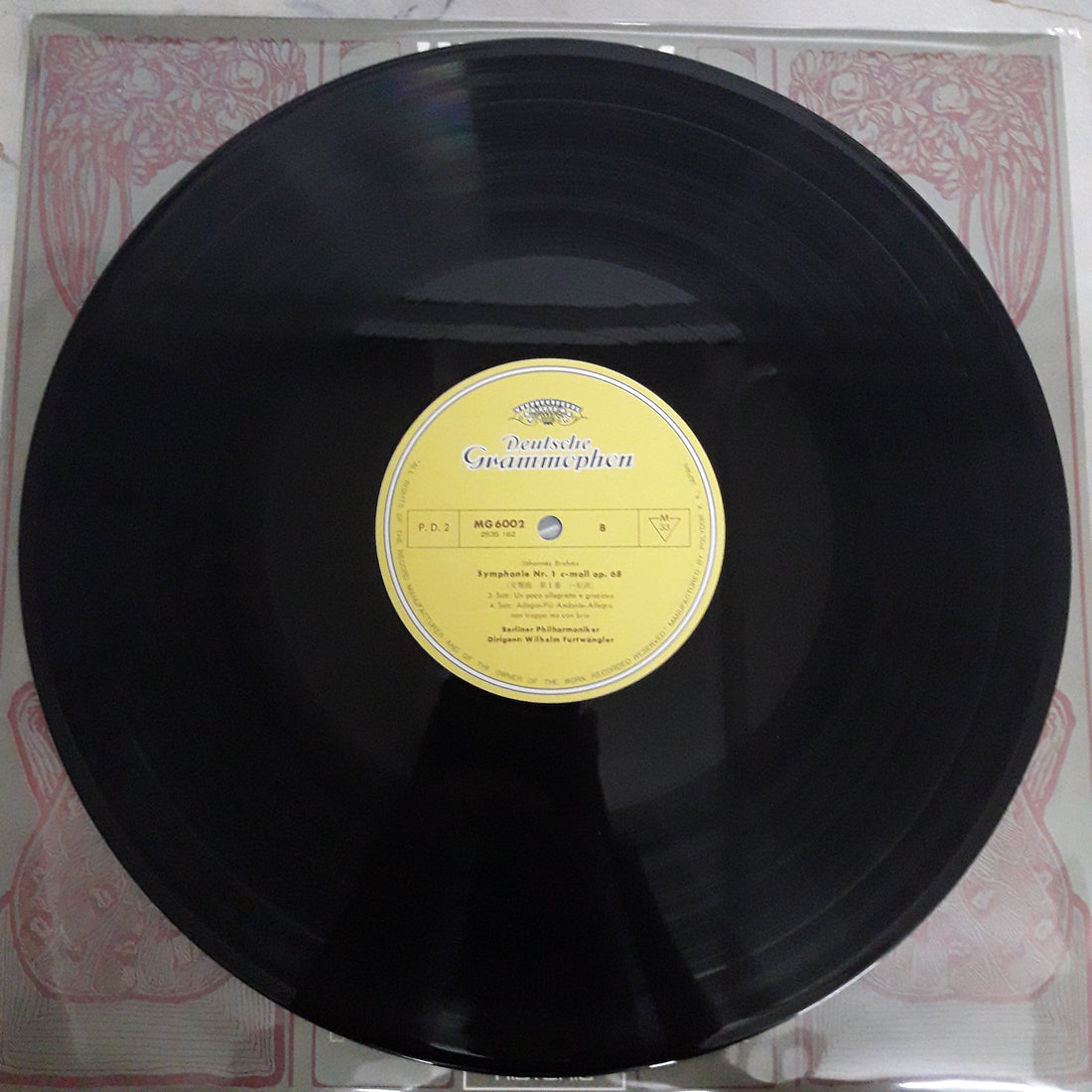 แผ่นเสียง Johannes Brahms – Wilhelm Furtwängler, Berliner Philharmoniker - Symphonie Nr. 1 (Vinyl) (VG+)