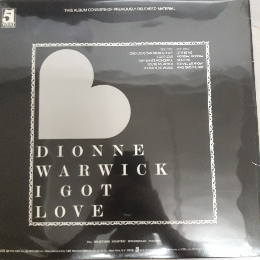 แผ่นเสียง Dionne Warwick - I Got Love (Vinyl) (VG)