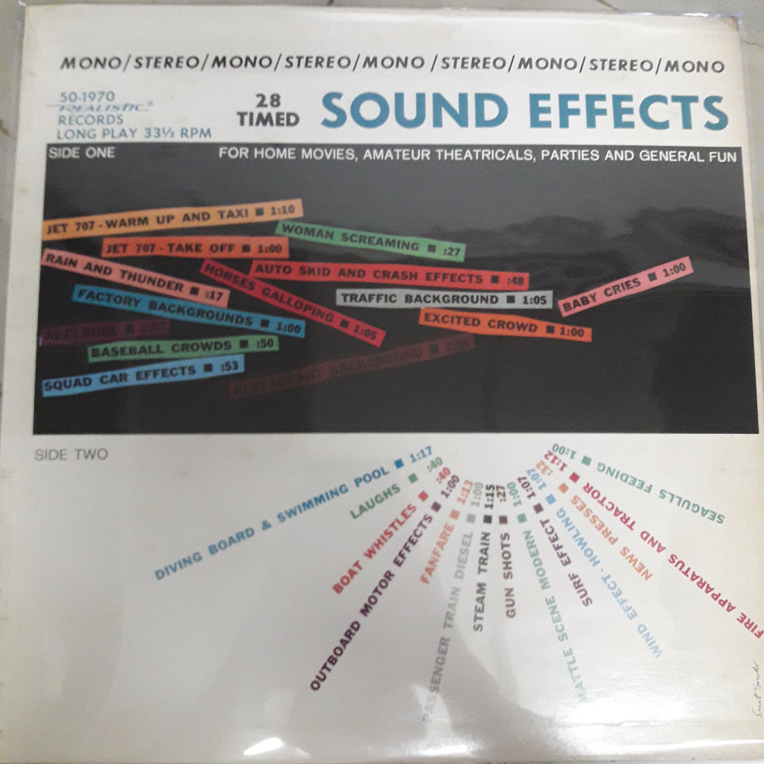 แผ่นเสียง No Artist - 28 Timed Sound Effects (Vinyl) (VG+)