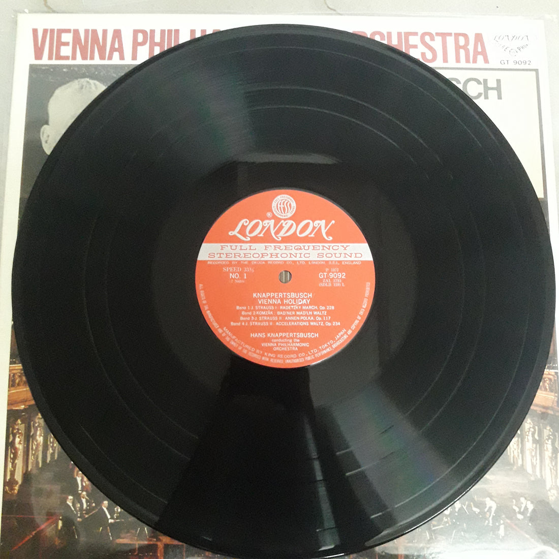 แผ่นเสียง Hans Knappertsbusch Conducting Wiener Philharmoniker - Vienna Holiday (Vinyl) (VG+)