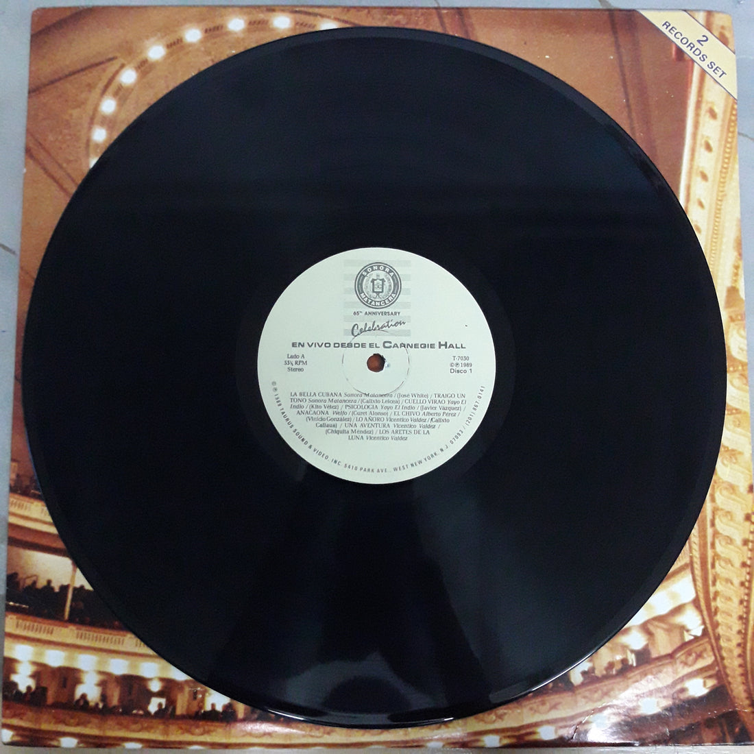 แผ่นเสียง La Sonora Matancera - Live! From Carnegie Hall 65th Anniversary Celebration Vinyl VG+ 2LPs