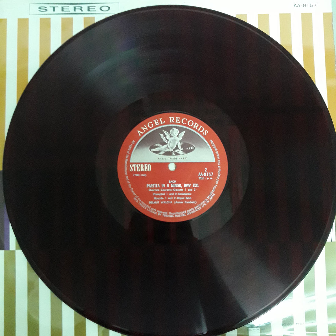 แผ่นเสียง Johann Sebastian Bach - Helmut Walcha - Italian Concerto In F Major, BWV 971 • Chromatic Fantasy And Fugue In D Minor, BWV 903 • Partita In B Minor, BWV 831 Vinyl VG+ แผ่นสี