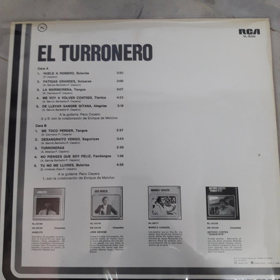 แผ่นเสียง El Turronero - Huele A Romero Vinyl VG+