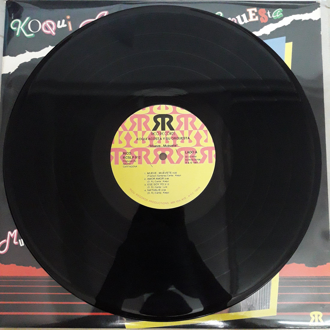 แผ่นเสียง Koqui Acosta Y Su Orquesta - Mueve... Muevete Vinyl VG+