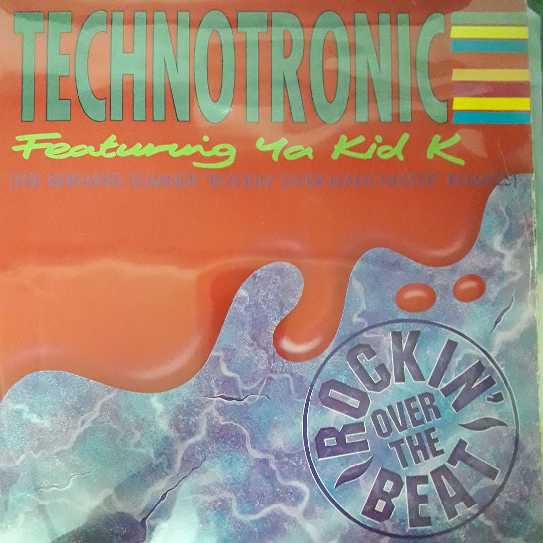 แผ่นเสียง Technotronic Featuring Ya Kid K - Rockin' Over The Beat The Bernard Sumner "Rockin' Over Manchester" Remixes Vinyl VG