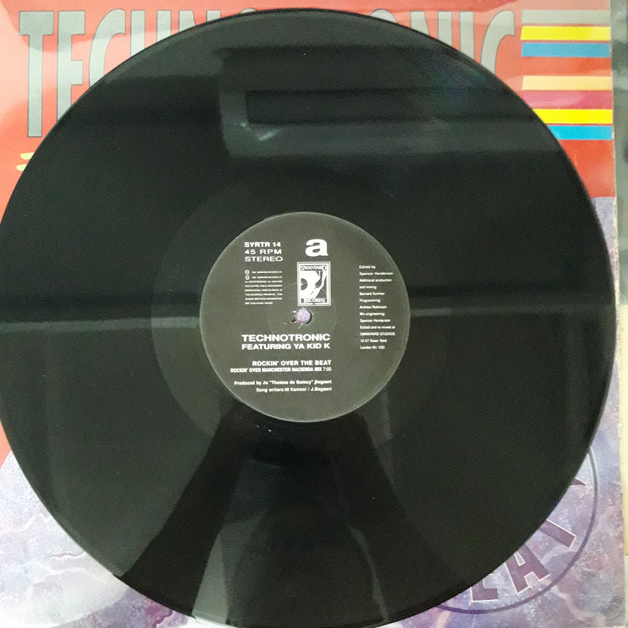 แผ่นเสียง Technotronic Featuring Ya Kid K - Rockin' Over The Beat The Bernard Sumner "Rockin' Over Manchester" Remixes Vinyl VG