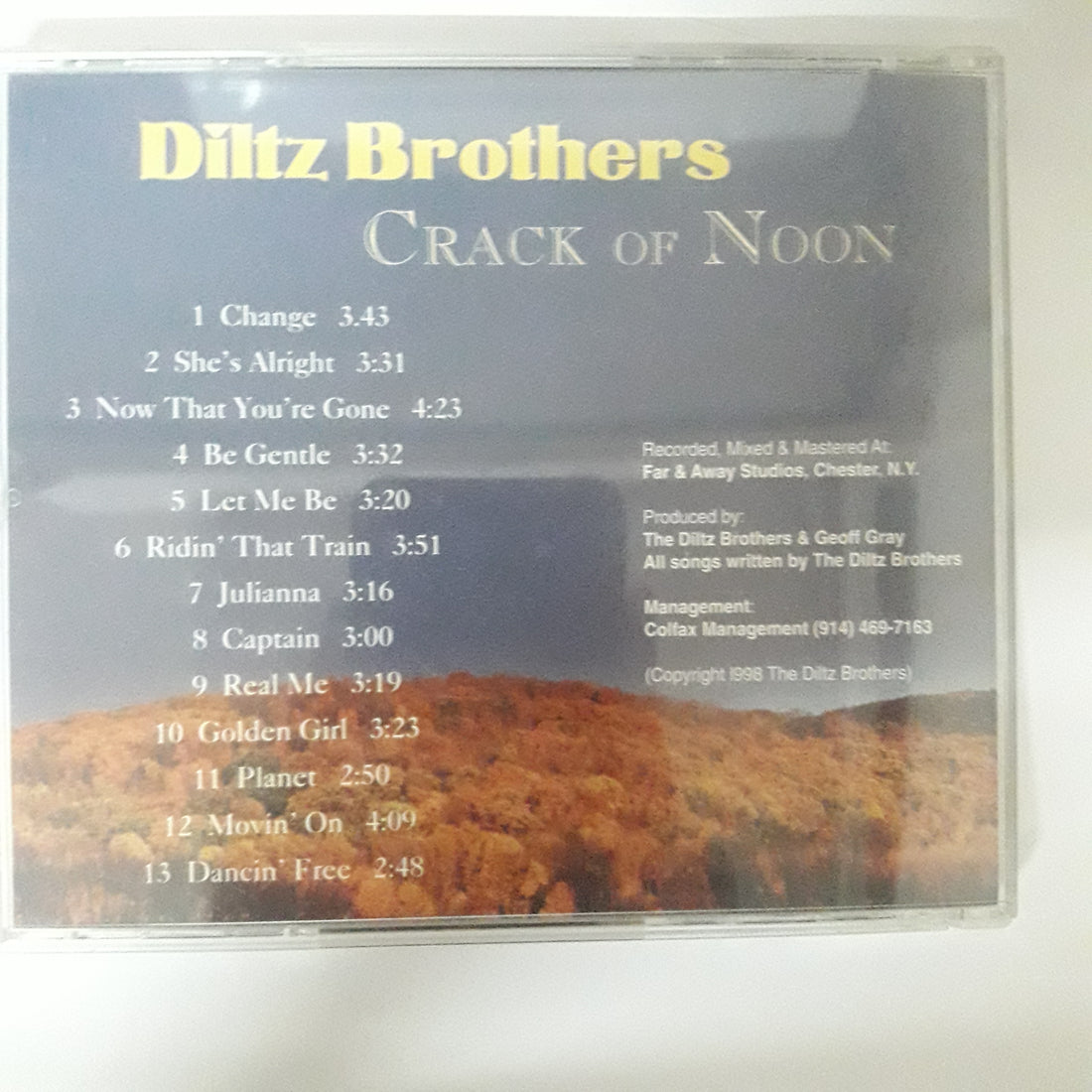 ซีดี The Diltz Brothers - Crack Of Noon CD VG+