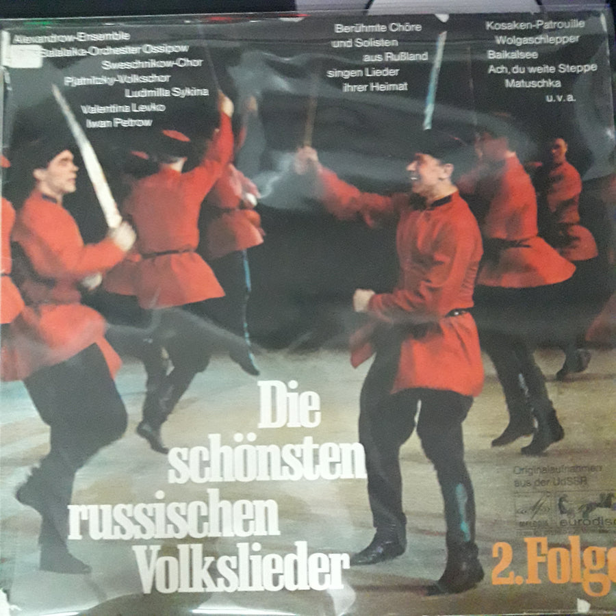 แผ่นเสียง Various - Die Schönsten Russischen Volkslieder Vol. 2 Vinyl VG+