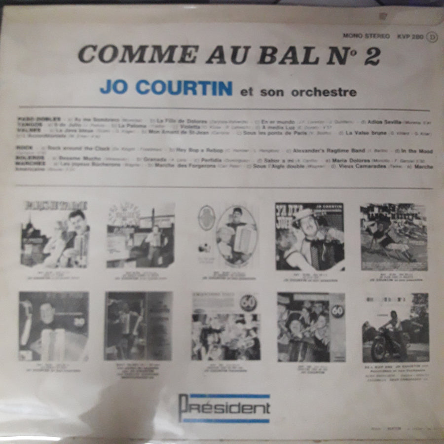 แผ่นเสียง Jo Courtin Et Son Orchestre - Comme Au Bal N°2 Vinyl VG+