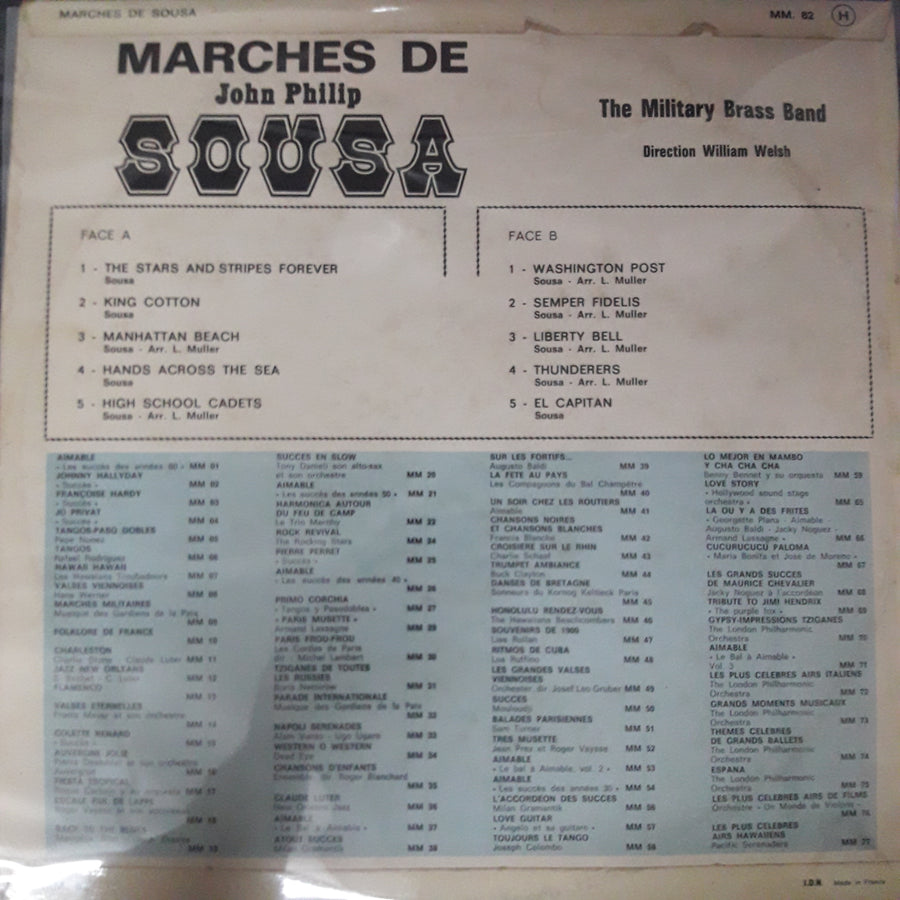 แผ่นเสียง The Military Brass Band - Marches De John Philip Sousa Vinyl VG+