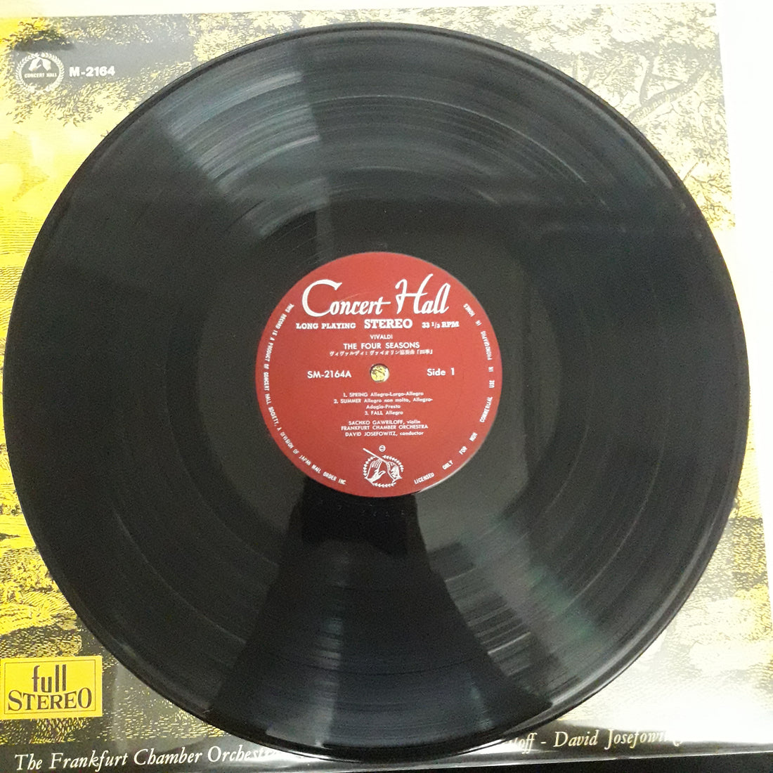 แผ่นเสียง Antonio Vivaldi • Saschko Gawriloff • Frankfurt Chamber Orchestra • David Josefowitz - The Four Seasons / La Stravaganza Concerto No2 Vinyl VG+