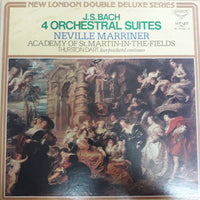 แผ่นเสียง Johann Sebastian Bach, The Academy Of St. Martin-in-the-Fields, Sir Neville Marriner - 4 Orchestral Suites Vinyl VG+ 2LPs
