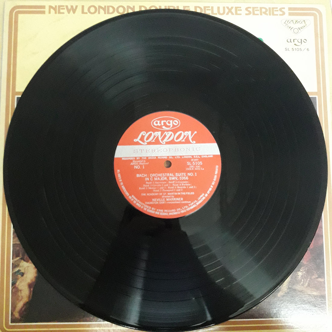 แผ่นเสียง Johann Sebastian Bach, The Academy Of St. Martin-in-the-Fields, Sir Neville Marriner - 4 Orchestral Suites Vinyl VG+ 2LPs