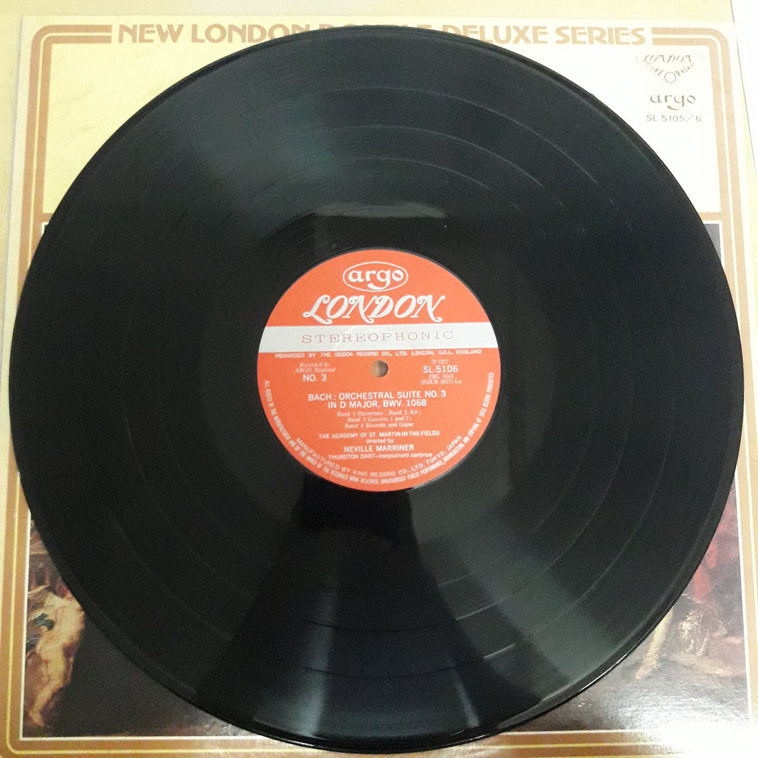 แผ่นเสียง Johann Sebastian Bach, The Academy Of St. Martin-in-the-Fields, Sir Neville Marriner - 4 Orchestral Suites Vinyl VG+ 2LPs