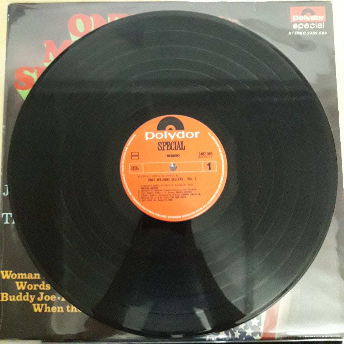 แผ่นเสียง Various - Only Million Sellers Vol. 2 Vinyl VG+