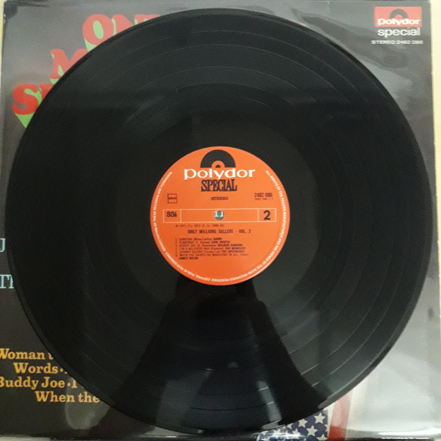 แผ่นเสียง Various - Only Million Sellers Vol. 2 Vinyl VG+