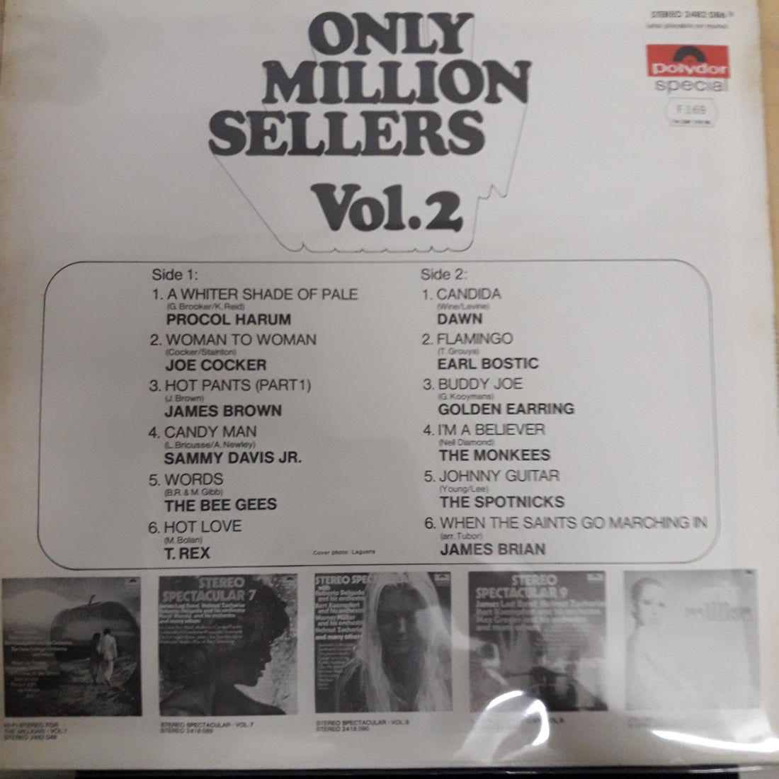 แผ่นเสียง Various - Only Million Sellers Vol. 2 Vinyl VG+