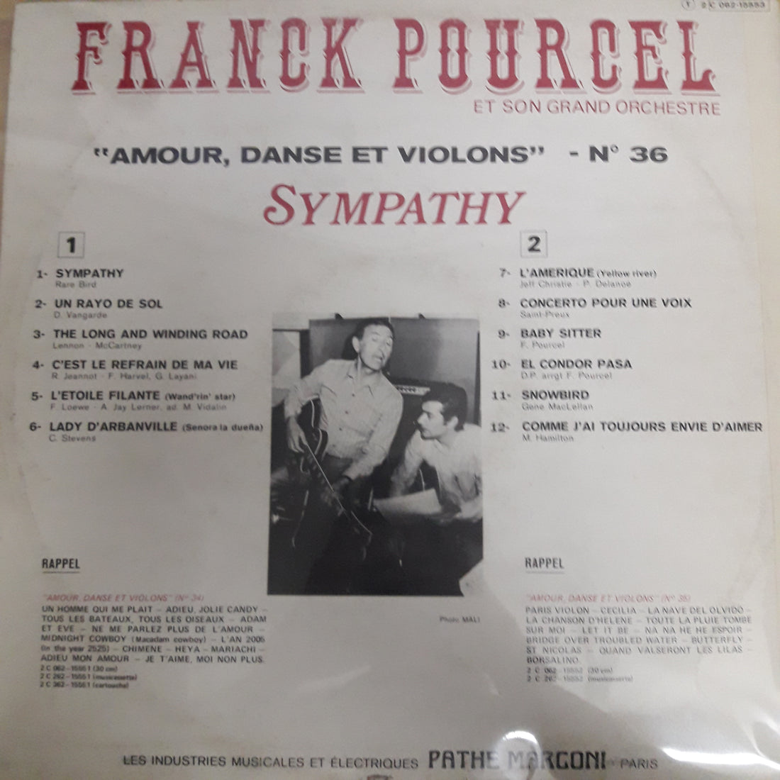 แผ่นเสียง Franck Pourcel Et Son Grand Orchestre - Sympathy Vinyl VG+