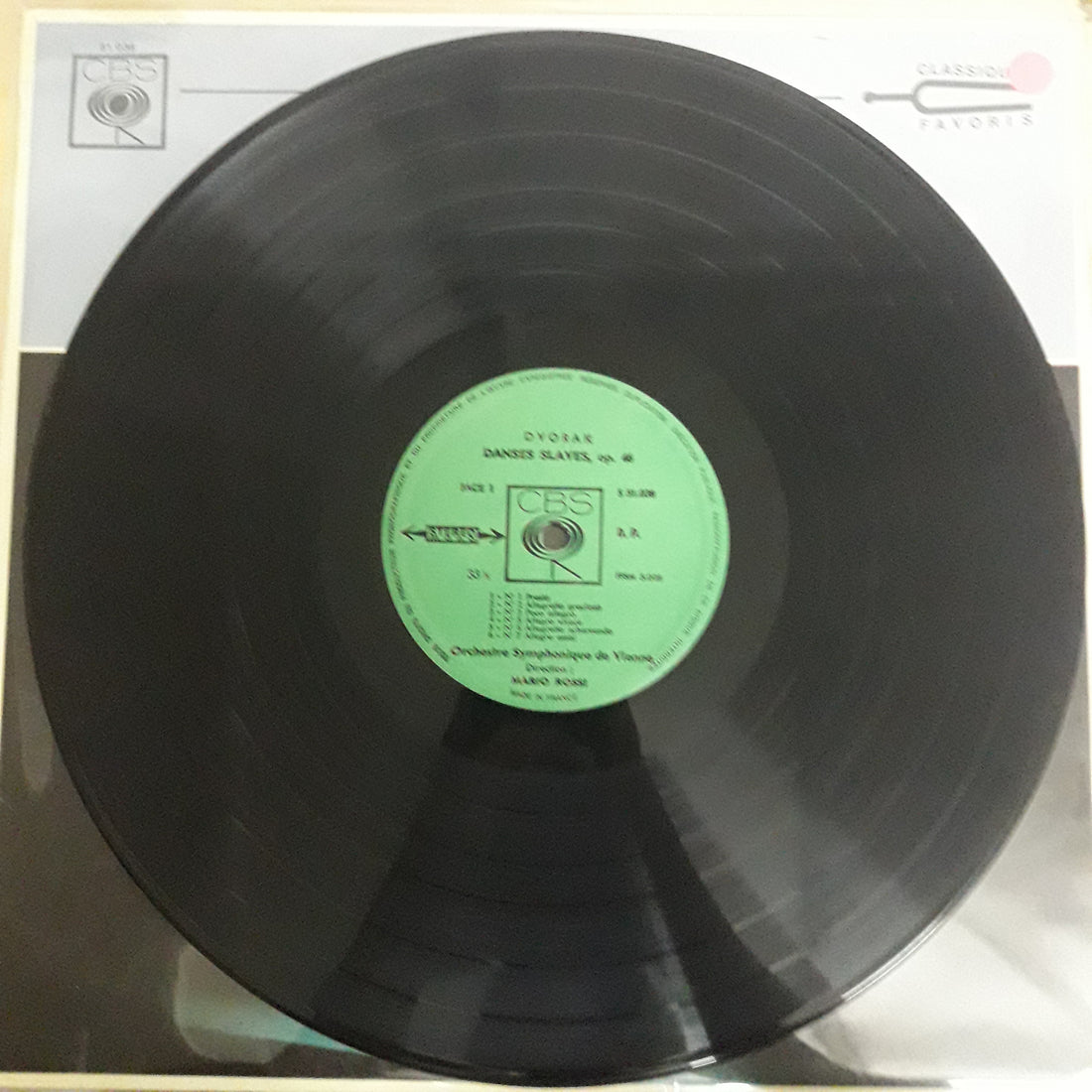 แผ่นเสียง Antonín Dvořák, Wiener Symphoniker, Mario Rossi - Danses Slaves, Op. 46 Et Op. 72 Vinyl VG+