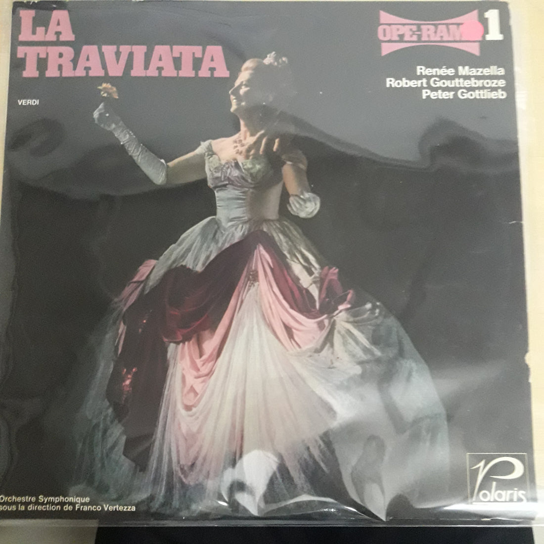 แผ่นเสียง Giuseppe Verdi, René Mazella, Robert Gouttebroze, Peter Gottlieb, Franco Vertezza - La Traviata Vinyl VG+