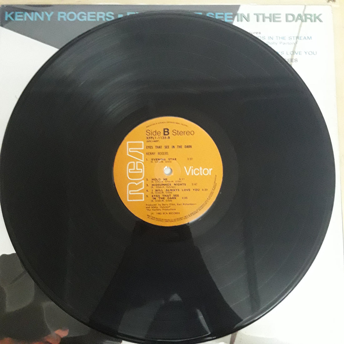 แผ่นเสียง Kenny Rogers - Eyes That See In The Dark Vinyl VG+