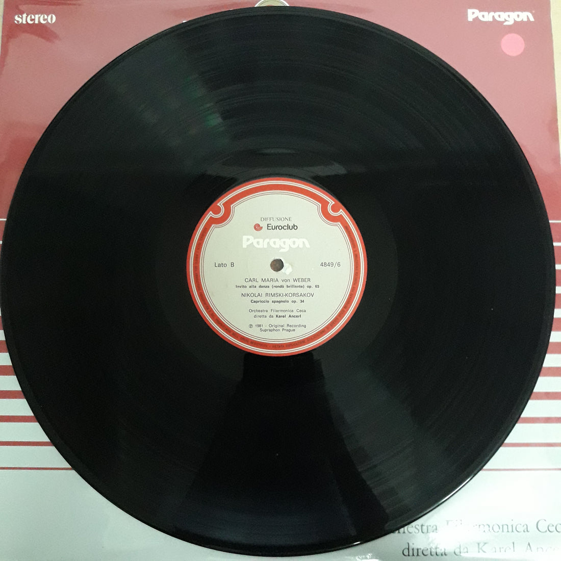 แผ่นเสียง Franz Liszt, Hector Berlioz, Nikolai Rimsky-Korsakov, Carl Maria von Weber, Karel Ančerl, The Czech Philharmonic Orchestra - Musica Romantico - Sinfonica Vinyl VG+