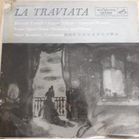 แผ่นเสียง Giuseppe Verdi, Orchestra Del Teatro Dell'Opera Di Roma & Coro Del Teatro Dell'Opera Di Roma, Pierre Monteux, Rosanna Carteri, Cesare Valletti, Leonard Warren - La Traviata - Highlights Vinyl VG+
