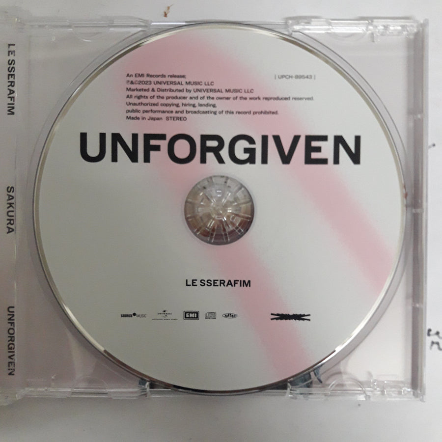 ซีดี Le Sserafim - Unforgiven Kazuha CD VG+