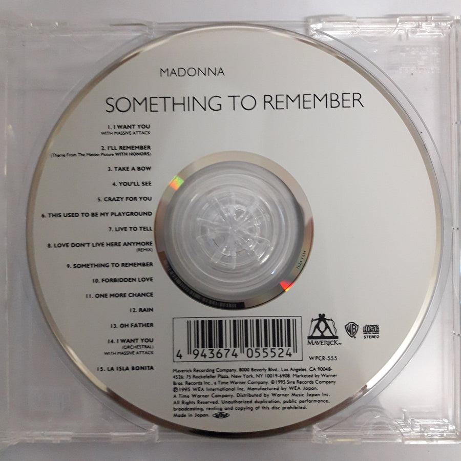 ซีดี Madonna - Something To Remember CD VG