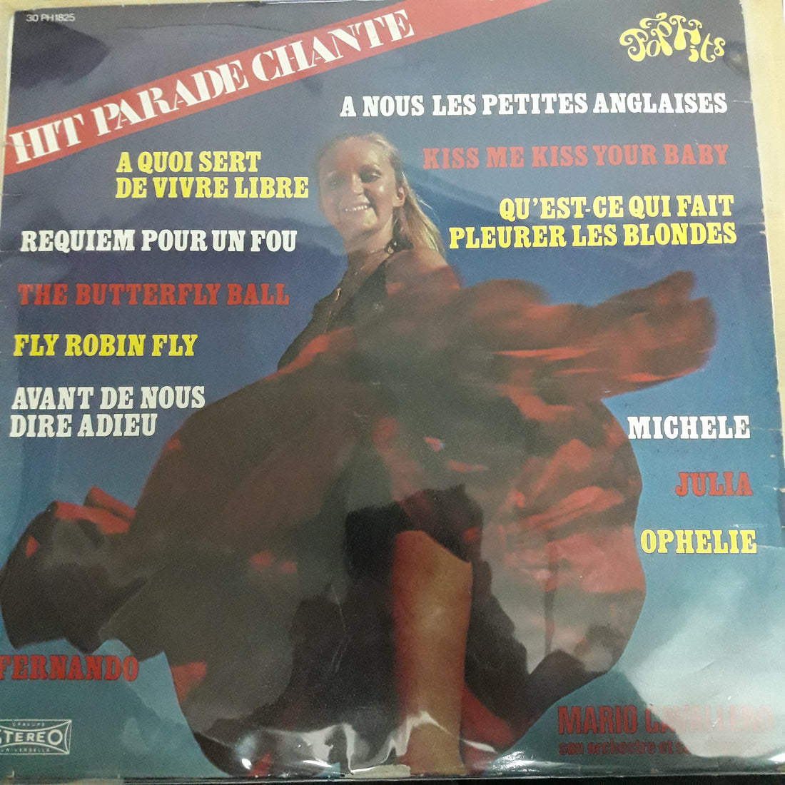 แผ่นเสียง Mario Cavallero Et Son Orchestre - Hit Parade Chante - Pop Hits - Vol 25 Vinyl VG