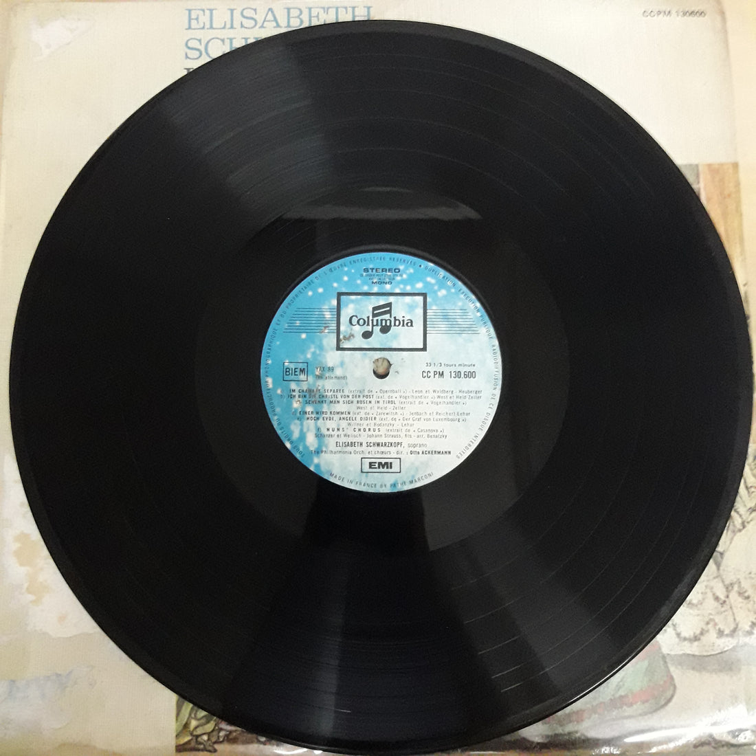 แผ่นเสียง Elisabeth Schwarzkopf - Un Soir A Vienne - Airs D'Opérettes "Très" Viennoises Vinyl VG
