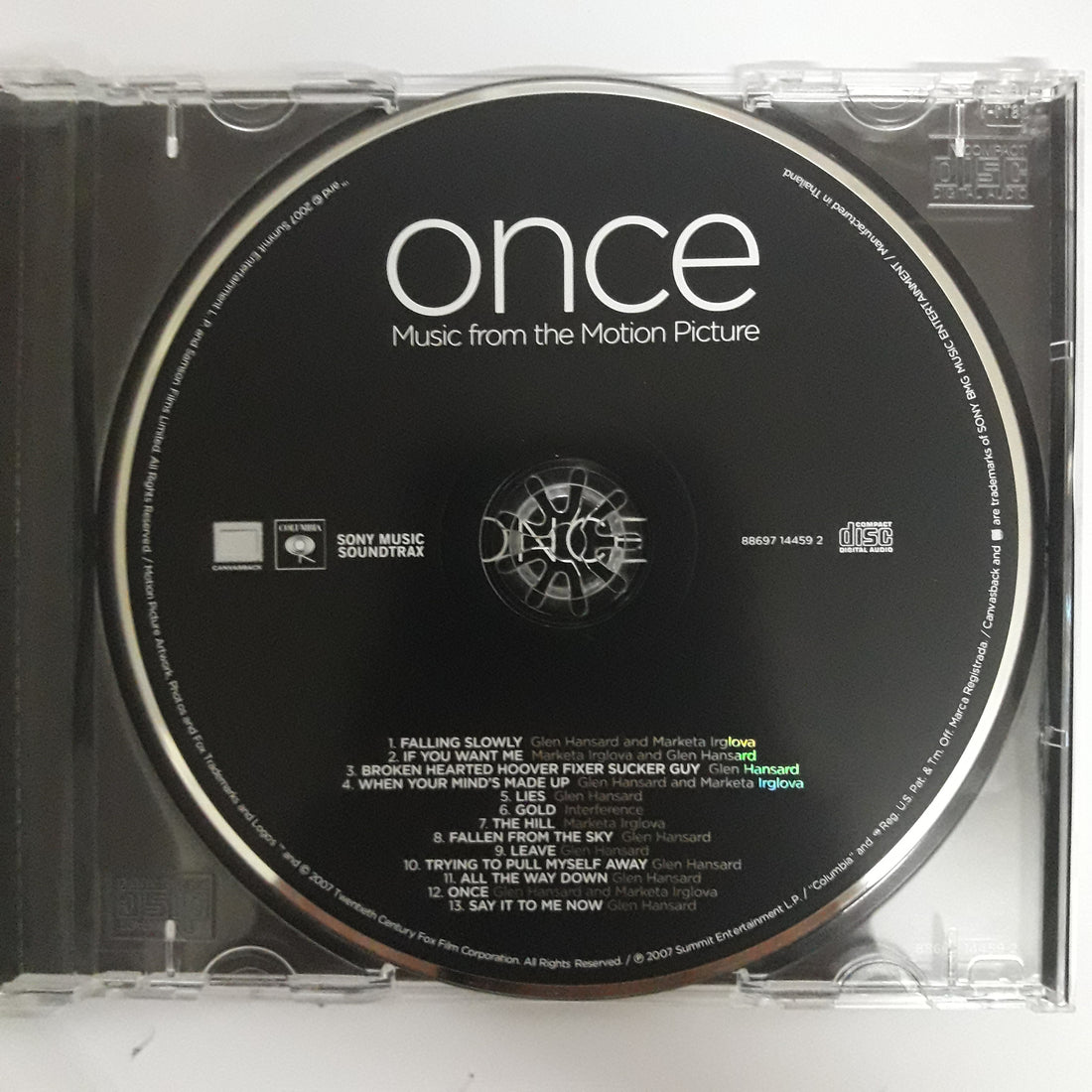 ซีดี Glen Hansard, Marketa Irglova - Once Music From The Motion Picture CD VG+