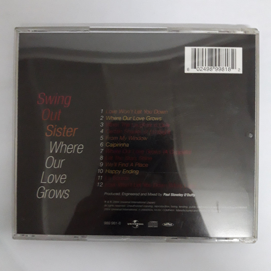 ซีดี Swing Out Sister - Where Our Love Grows CD VG+