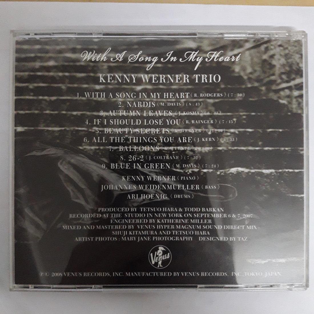 ซีดี Kenny Werner Trio - With A Song In My Heart CD VG+