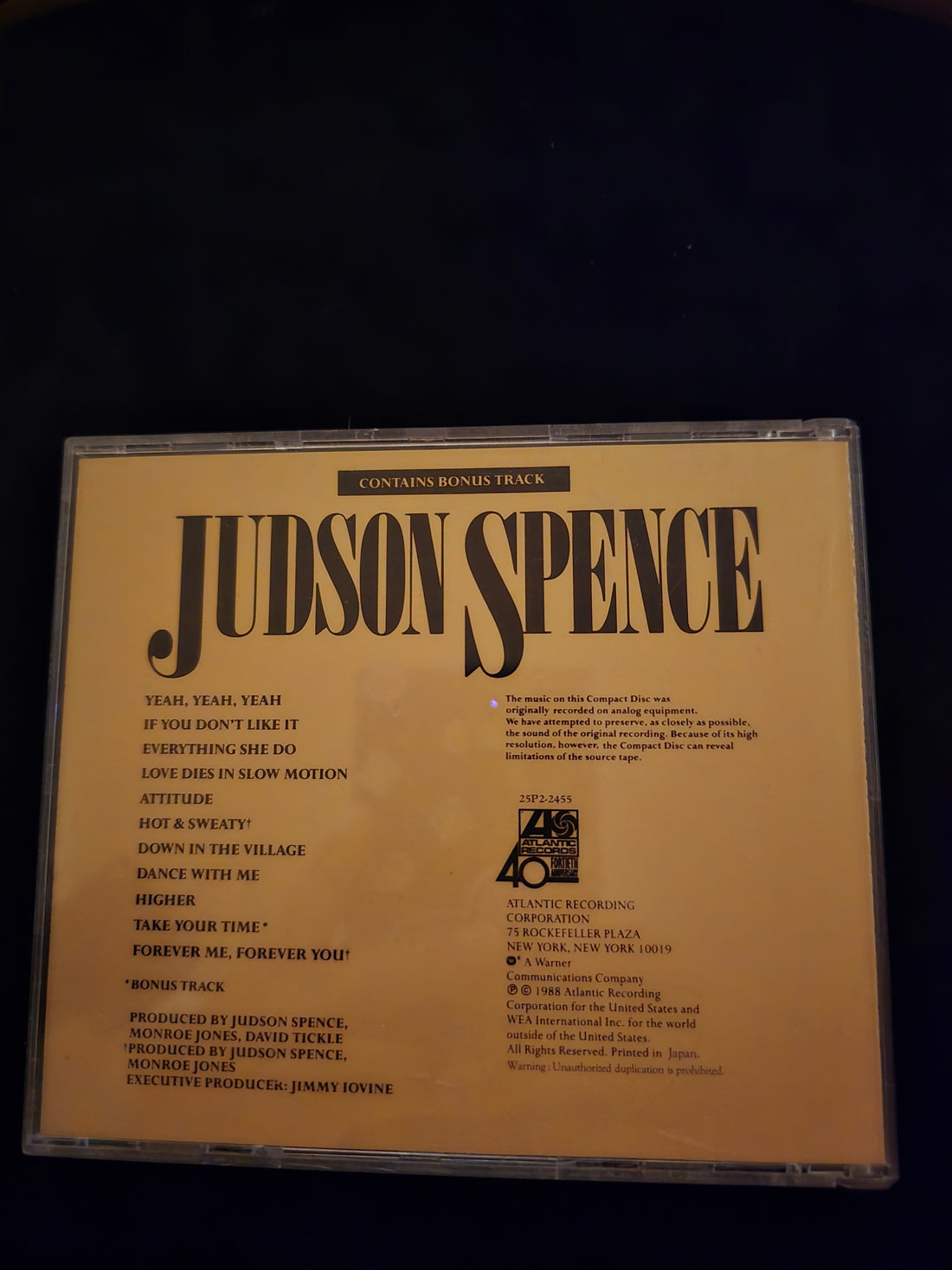 Judson Spence - Judson Spence CD VG+