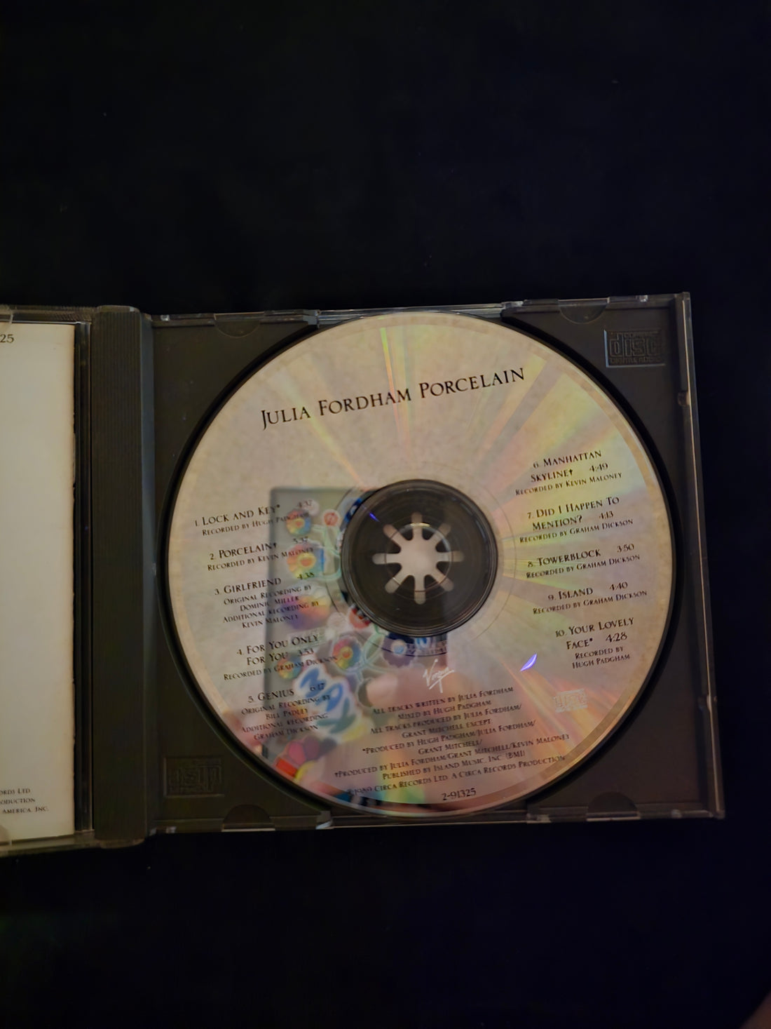 Julia Fordham - Porcelain CD NM or M-