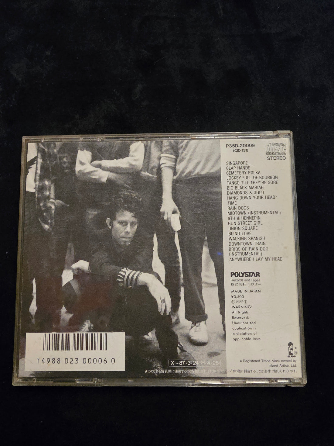 Tom Waits - Rain Dogs CD NM or M-