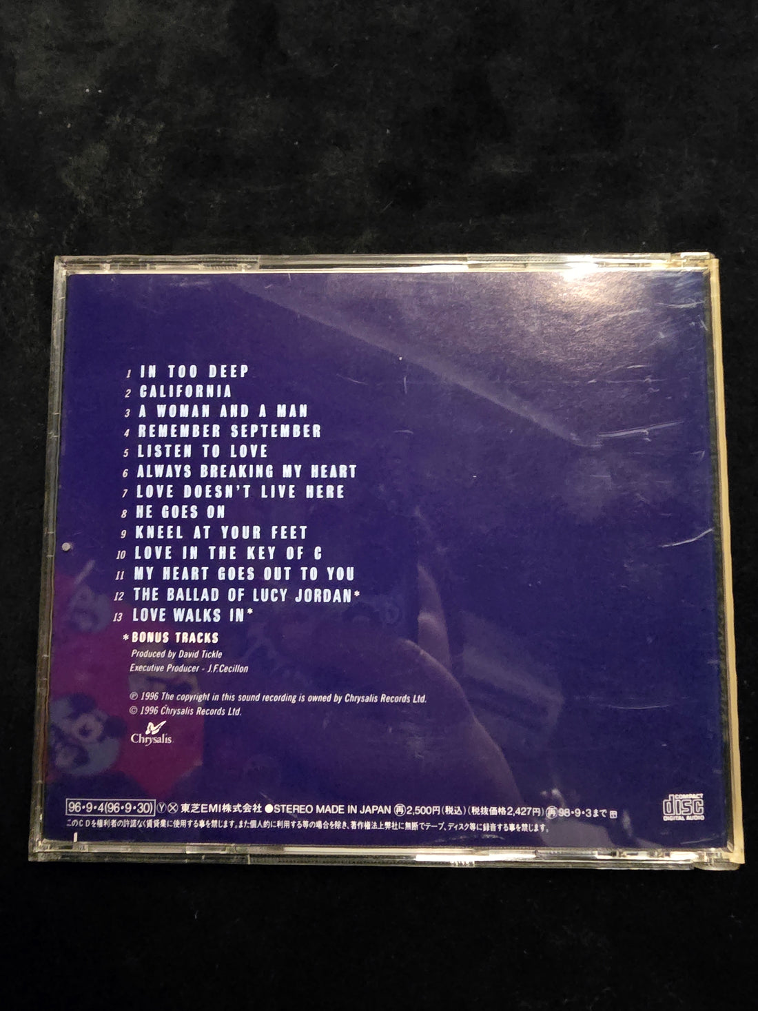 Belinda Carlisle - A Woman & A Man CD NM or M-