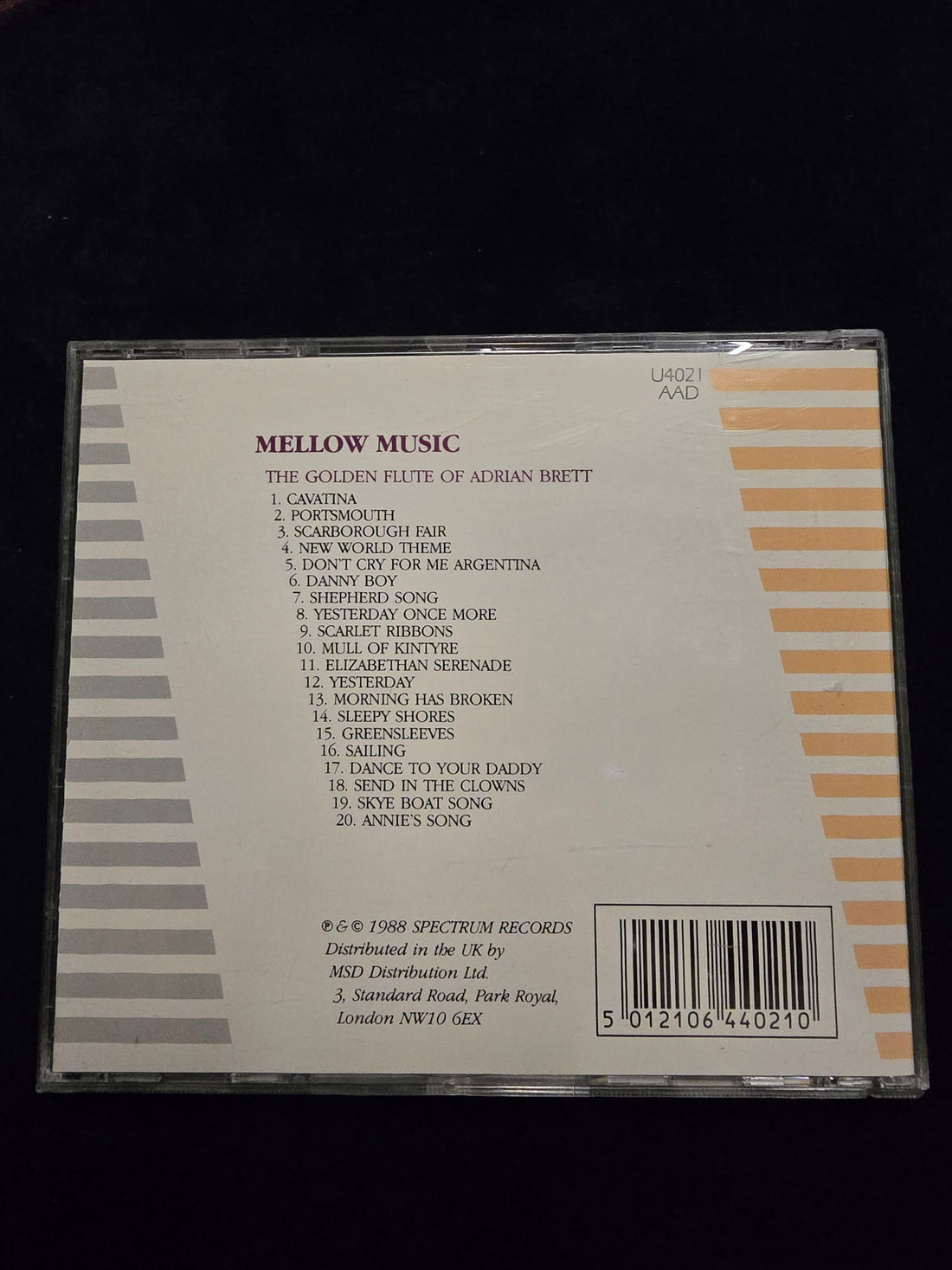 Adrian Brett - Mellow Music – The Golden Flute Of Adrian Brett CD NM or M-