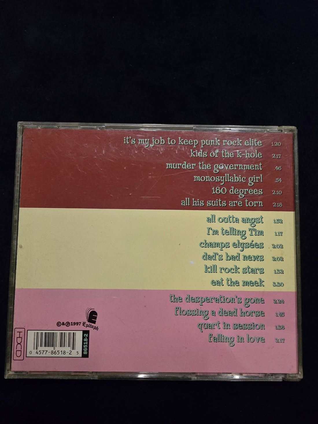 ซีดี NOFX - So Long And Thanks For All The Shoes CD VG+