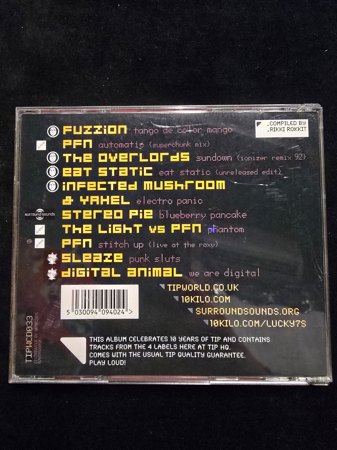 ซีดี Rikki Rokkit - Digital Collusions + Analogue Intrusions CD VG+